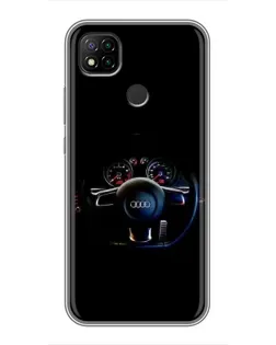 Чохол для Xiaomi Redmi 9c з картинкою «Салон Audi — кермо» Чохол для Xiaomi Redmi 9c з картинкою «Салон Audi — кермо»
