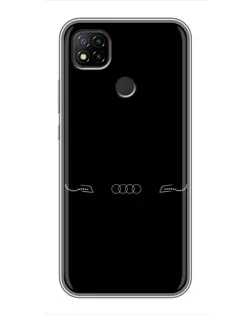 Чохол для Xiaomi Redmi 9c з картинкою «Audi — світловий підпис»