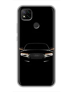 Чохол для Xiaomi Redmi 9c з картинкою «Audi — нічний контур»