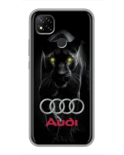 Чохол для Xiaomi Redmi 9c з картинкою «Пантера та Audi»