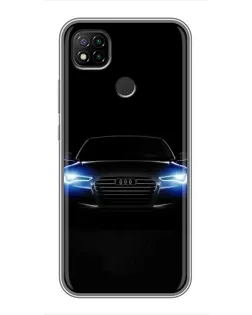 Чохол для Xiaomi Redmi 9c з картинкою «Audi в неоні»