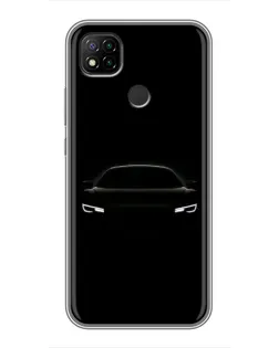 Чохол для Xiaomi Redmi 9c з картинкою «Погляд Audi у темряві»