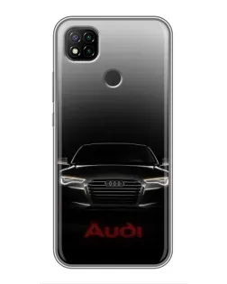 Чохол для Xiaomi Redmi 9c з картинкою «Audi — градієнтний контур»