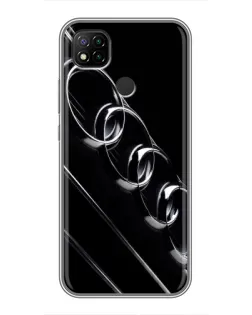 Чохол для Xiaomi Redmi 9c з картинкою «Audi — абстрактні кільця»