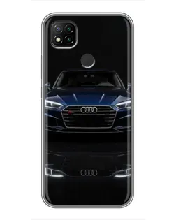 Чохол для Xiaomi Redmi 9c з картинкою «Audi — нічне відображення»