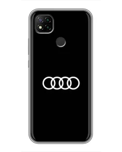 Чохол для Xiaomi Redmi 9c з картинкою «Audi White Logo»