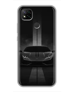 Чохол для Xiaomi Redmi 9c з картинкою «Lamborghini симетрія доріг»