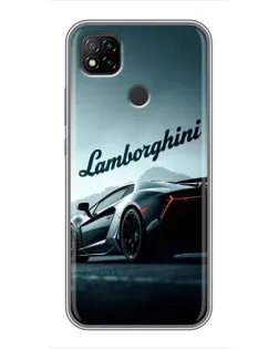 Чохол для Xiaomi Redmi 9c з картинкою «Класичний Lamborghini надпис»