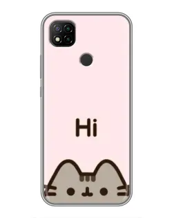 Чохол для Xiaomi Redmi 9c з картинкою «Пушин каже Hi»