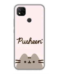 Чохол для Xiaomi Redmi 9c з картинкою «Pusheen логотип»