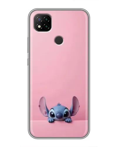 Чехол для Xiaomi Redmi 9c с картинкой «Stitch выглядывает»