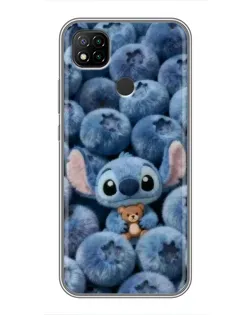 Чехол для Xiaomi Redmi 9c с картинкой «Стич и голубика»