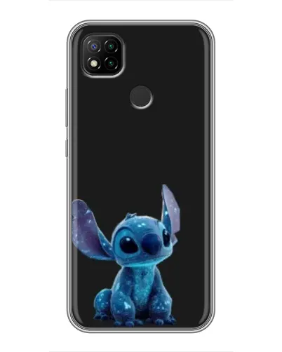 Чехол для Xiaomi Redmi 9c с картинкой «Стич на черном»