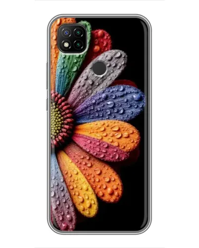 Чохол для Xiaomi Redmi 9c з картинкою «Райдужна квітка»