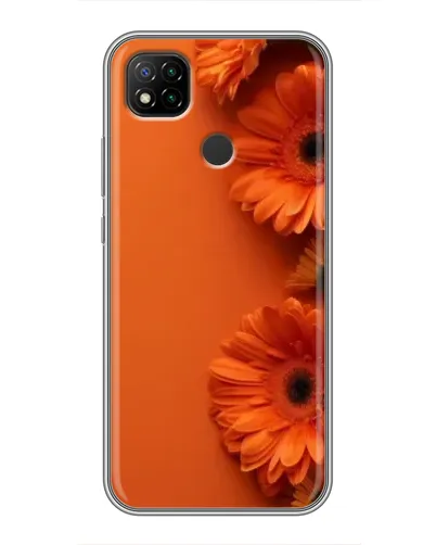 Чохол для Xiaomi Redmi 9c з картинкою «Помаранчеві гербери»