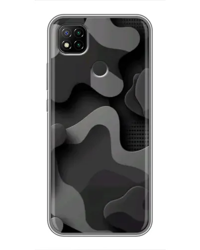 Чехол для Xiaomi Redmi 9c с картинкой «Темный абстрактный камуфляж»