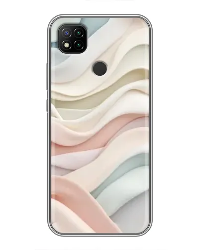 Чехол для Xiaomi Redmi 9c с картинкой «Пастельные нежные волны»
