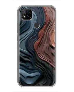 Чехол для Xiaomi Redmi 9c с картинкой «Цветные волны каньона»
