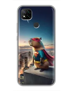 Чехол для Xiaomi Redmi 9c с картинкой «Капи-мен супергерой» Чехол для Xiaomi Redmi 9c с картинкой «Капи-мен супергерой»