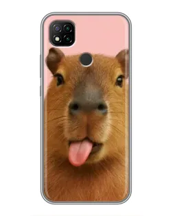 Чехол для Xiaomi Redmi 9c с картинкой «Капибара с языком» Чехол для Xiaomi Redmi 9c с картинкой «Капибара с языком»