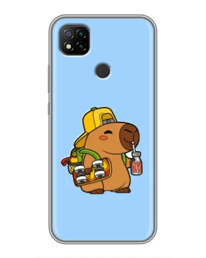 Чохол для Xiaomi Redmi 9c з картинкою «Капібара на скейті» Чохол для Xiaomi Redmi 9c з картинкою «Капібара на скейті»