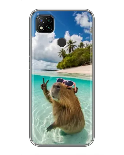 Чохол для Xiaomi Redmi 9c з картинкою «Капібара на морі» Чохол для Xiaomi Redmi 9c з картинкою «Капібара на морі»
