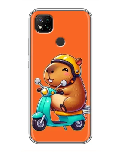 Чохол для Xiaomi Redmi 9c з картинкою «Капібара на скутері» Чохол для Xiaomi Redmi 9c з картинкою «Капібара на скутері»