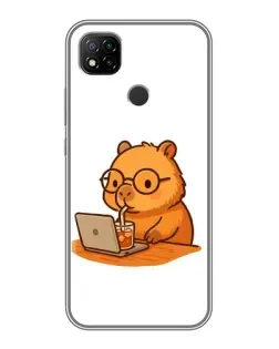 Чехол для Xiaomi Redmi 9c с картинкой «Капибара с ноутбуком» Чехол для Xiaomi Redmi 9c с картинкой «Капибара с ноутбуком»