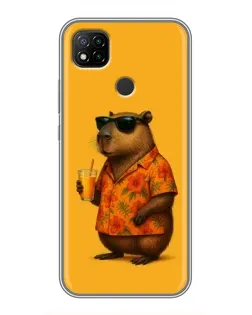 Чехол для Xiaomi Redmi 9c с картинкой «Капибара на отдыхе» Чехол для Xiaomi Redmi 9c с картинкой «Капибара на отдыхе»