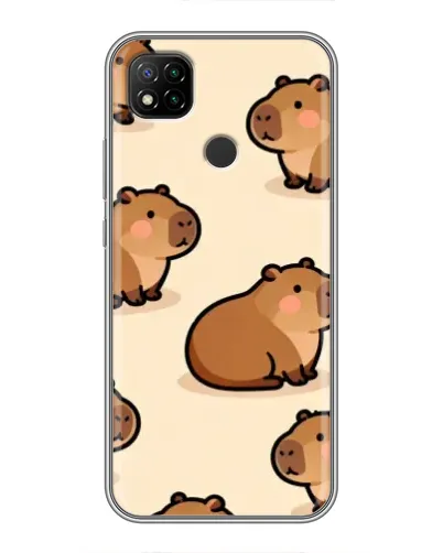 Чохол для Xiaomi Redmi 9c з картинкою «Паттерн милих капібар» Чохол для Xiaomi Redmi 9c з картинкою «Паттерн милих капібар»