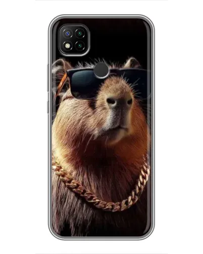 Чохол для Xiaomi Redmi 9c з картинкою «Капібара золотий ланцюг» Чохол для Xiaomi Redmi 9c з картинкою «Капібара золотий ланцюг»