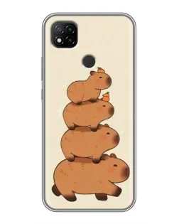 Чехол для Xiaomi Redmi 9c с картинкой «Башня из капибар» Чехол для Xiaomi Redmi 9c с картинкой «Башня из капибар»