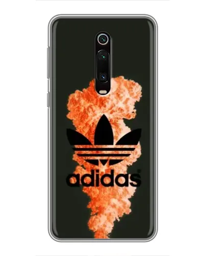 Чехол для Xiaomi Redmi K20 с картинкой «Оранжевый дым Adidas»