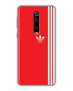 Чехол для Xiaomi Redmi K20 с картинкой «Красный минимализм Adidas»