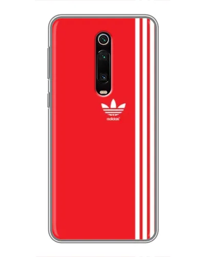 Чехол для Xiaomi Redmi K20 с картинкой «Красный минимализм Adidas»