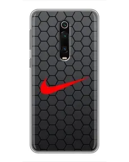 Чехол для Xiaomi Redmi K20 с картинкой «Nike — карбоновая сетка»