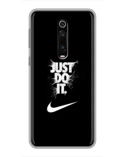 Чехол для Xiaomi Redmi K20 с картинкой «Текстовый принт Nike»