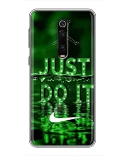 Чехол для Xiaomi Redmi K20 с картинкой «Зеленый неоновый Nike»