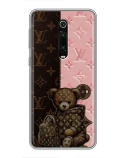 Чехол для Xiaomi Redmi K20 с картинкой «Мишка в стиле LV»