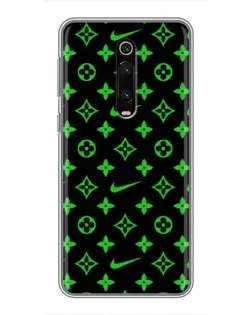 Чехол для Xiaomi Redmi K20 с картинкой «Неоновый принт LV»