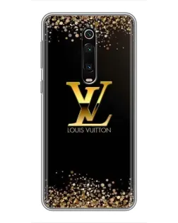 Чехол для Xiaomi Redmi K20 с картинкой «LV — золотые искры»