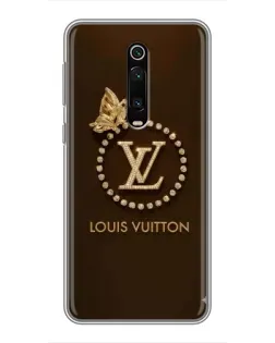 Чехол для Xiaomi Redmi K20 с картинкой «LV — золотая печать»