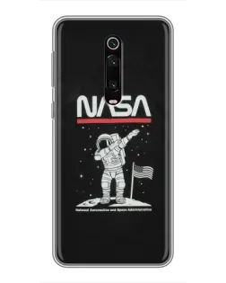 Чехол для Xiaomi Redmi K20 с картинкой «NASA — шагаем по Луне»