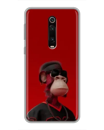 Чехол для Xiaomi Redmi K20 с картинкой «Bored Ape в красном»