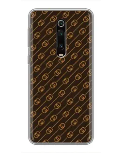 Чехол для Xiaomi Redmi K20 с картинкой «Gucci — золотые диагонали»
