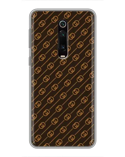 Чехол для Xiaomi Redmi K20 с картинкой «Gucci — золотые диагонали»