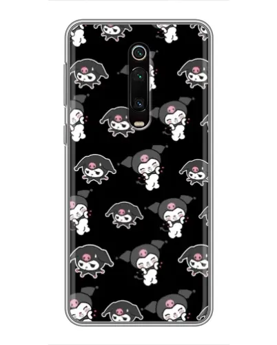 Чехол для Xiaomi Redmi K20 с картинкой «Черный паттерн Kuromi»