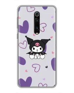 Чехол для Xiaomi Redmi K20 с картинкой «Kuromi и лавандовые сердца»