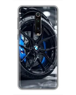 Чехол для Xiaomi Redmi K20 с картинкой «Колесо BMW вблизи»