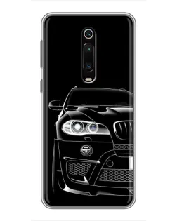 Чехол для Xiaomi Redmi K20 с картинкой «Темный силуэт BMW»